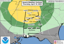 A few storms possible Thursday