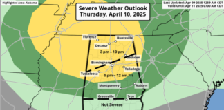 A few storms possible Thursday