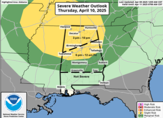 A few storms possible Thursday