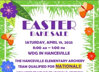 Easter Bake Sale April 19 to support Hanceville Elementary Archery Team’s Nationals trip