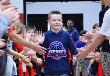 Parkside School celebrates Hoop Shoot national champion Paxton Plourd