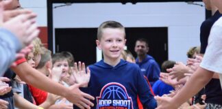 Parkside School celebrates Hoop Shoot national champion Paxton Plourd