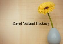 Obituary: David Verland Hackney