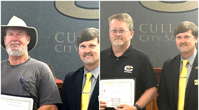 City school board honors Faulk, Kennedy