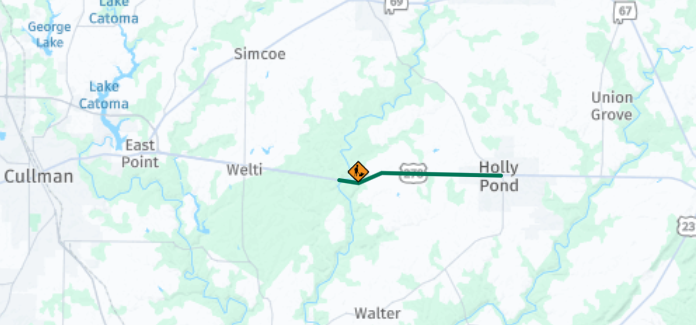 Resurfacing starts on US-278 near Holly Pond