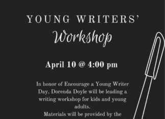 Library hosting Young Writers’ Workshop April 10