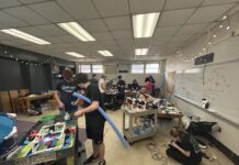 Fairview students competing in underwater ROV event at Dauphin Island Sea Lab