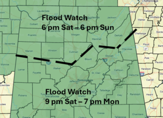 Line of storms and potential flooding rain tonight into Monday