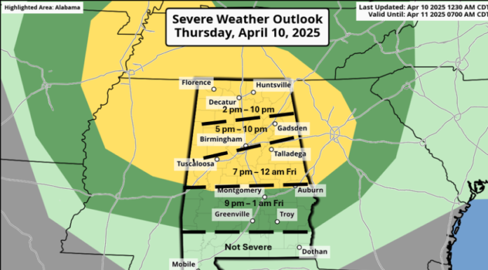 A few severe storms possible Thursday