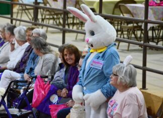 ‘It’s like childhood all over again’: Commission on Aging holds Senior Easter Egg Hunt