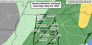 Another round of heavy rain and possible severe storms today