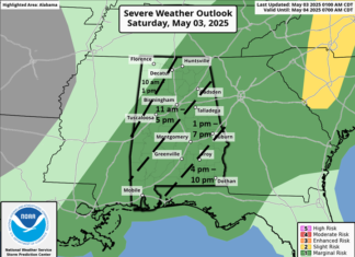 Another round of heavy rain and possible severe storms today