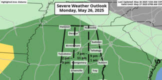 Another round of rain and thunderstorms today