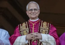 Catholic community celebrates election of first US-born Pope Pope Leo XIV is seen on May 8, 2025. (NBC News)