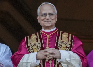 Catholic community celebrates election of first US-born Pope Pope Leo XIV is seen on May 8, 2025. (NBC News)