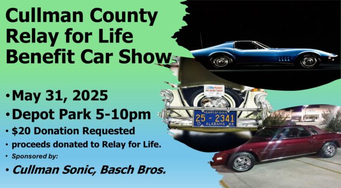 Cullman County Relay For Life Benefit Car Show set for May 31