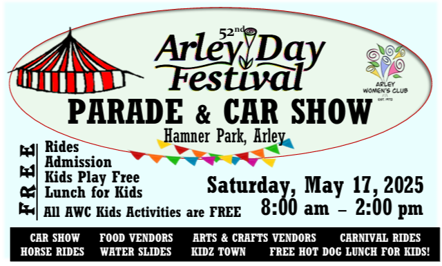 52nd annual Arley Day Festival this weekend – May 17