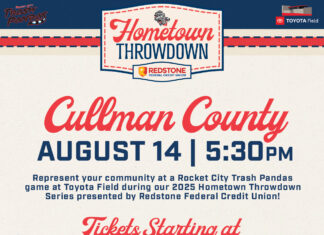 Rocket City Trash Pandas’ Hometown Throwdown spotlights Cullman and supports Curt’s Closet