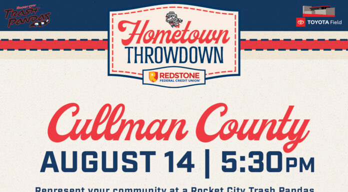 Rocket City Trash Pandas’ Hometown Throwdown spotlights Cullman and supports Curt’s Closet