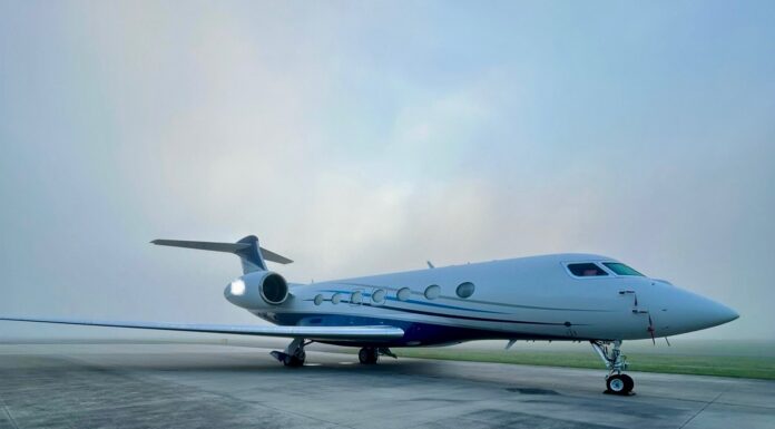 Cullman City Council takes next step at airport A 100,000-pound corporate jet sits on the apron at Cullman Regional Airport. Improvements will allow larger and heavier aircraft to use the facility. (Photo courtesy of Cullman Regional Airport)