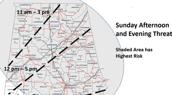 Another round of storms this afternoon