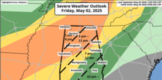 Increased severe weather threat today