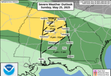 Line of storms expected today