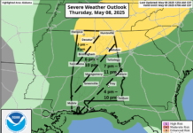 A few severe storms possible today with unsettled weather into next week