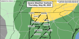 A few severe storms possible today with unsettled weather into next week