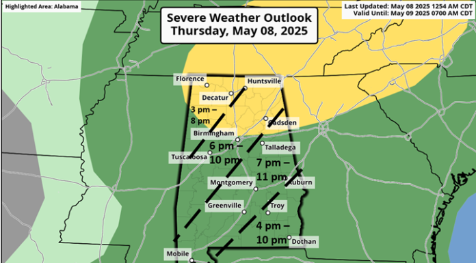 A few severe storms possible today with unsettled weather into next week