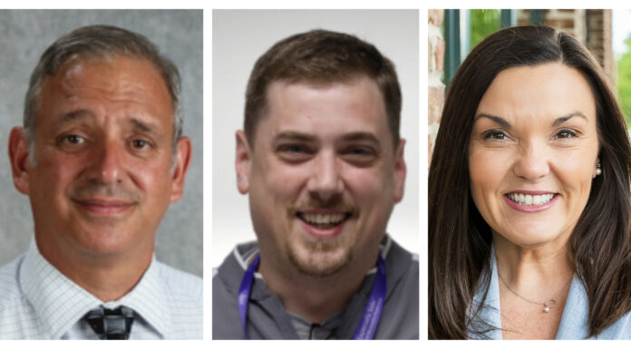 Lindsey, Taylor, Rutherford named principals at Hanceville, Fairview Left to right are Michael Lindsey, Troy Taylor and Erica Rutherford. (Cullman County Schools)