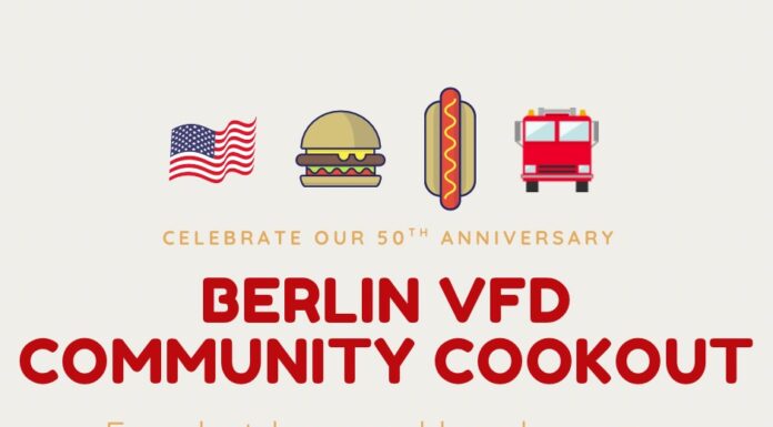 Berlin VFD celebrating 50th anniversary with free community cookout June 14
