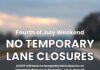 ALDOT suspends temporary lane closures over 4th of July 4 holiday