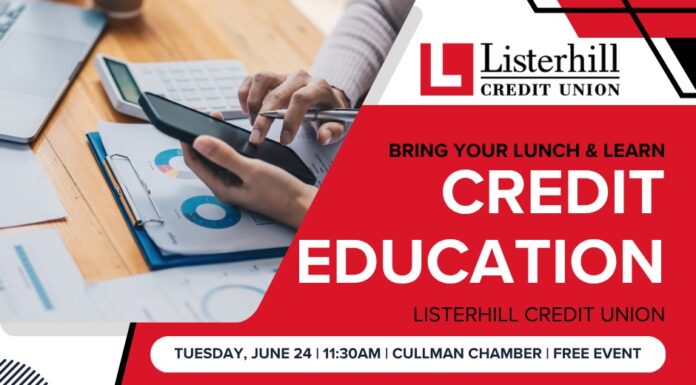 Cullman Chamber to host credit education Lunch & Learn with Listerhill Credit Union – June 24