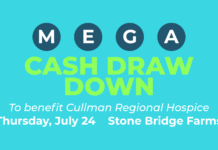 Cullman Regional Hospice MEGA CASH Draw Down set for July 24