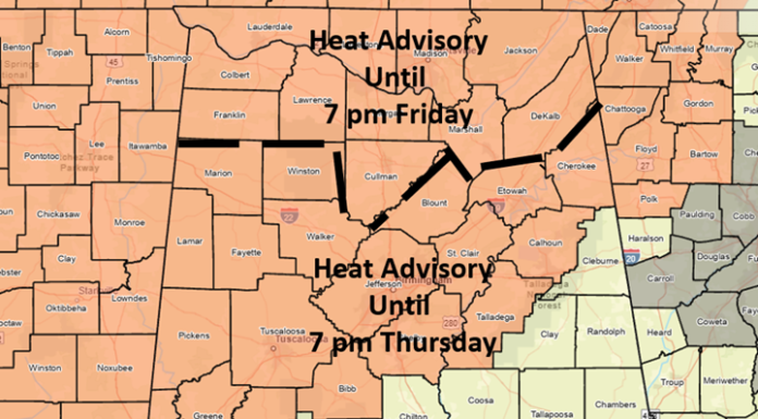 Heat advisory into Friday with severe storms possible