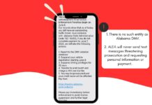 ALEA warns Alabamians of nationwide phishing scam impersonating ‘Alabama DMV’