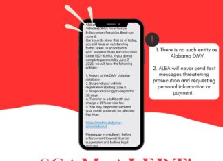 ALEA warns Alabamians of nationwide phishing scam impersonating ‘Alabama DMV’