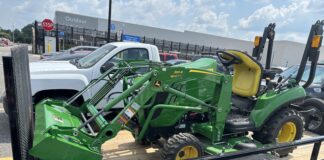 2 men arrested following tractor, trailer theft This stolen trailer and John Deere tractor were recovered in the parking lot of the north Cullman Walmart on June 25, 2025. (Cullman Police Department)