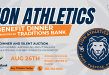 Wallace State to host inaugural Lion Athletics Benefit Dinner on Aug. 26