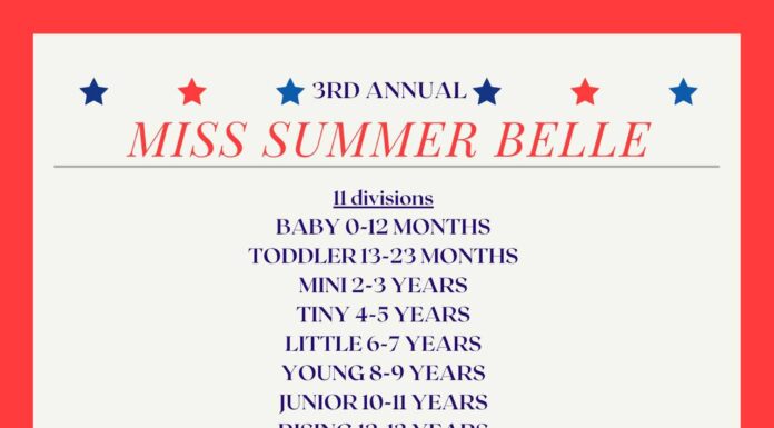 Registration open for 3rd annual Miss Summer Belle Pageant; pageant set for July 12