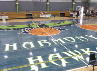 Hawk Fest celebrates community, new gymnasium floor at Harmony