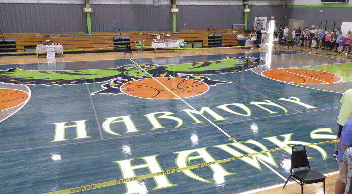 Hawk Fest celebrates community, new gymnasium floor at Harmony