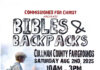 Commissioned for Christ free ‘Bibles & Backpacks’ back-to-school outreach – Aug. 2
