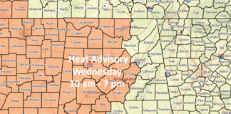 Heat advisory today with potential tropical activity