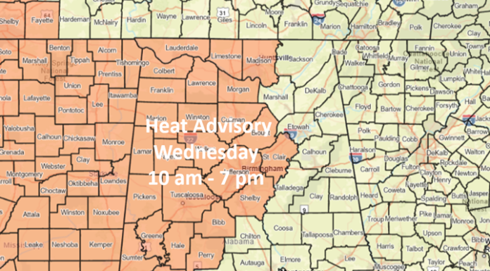 Heat advisory today with potential tropical activity