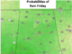 Areas of rain today with heat next week