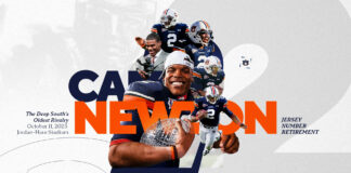Auburn to retire Cam Newton’s jersey number