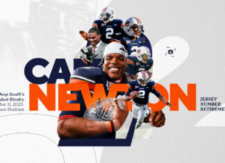 Auburn to retire Cam Newton’s jersey number