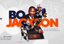 Auburn to honor Bo Jackson at Iron Bowl to commemorate 40th anniversary of Heisman Trophy season